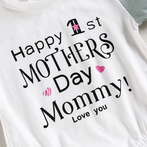 Color Patch Happy 1st Mother's Day Onesie