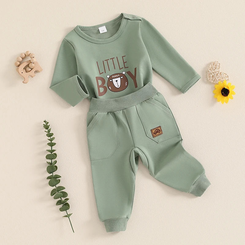 Little Boy Bear Outfit for Baby & Toddler Boys – Bitsy Bug Boutique