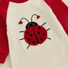 Lady Bug Love Embroidered Onesie