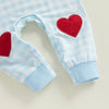 Be Mine Plaid Heart Onesie