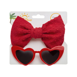 Heart Sunglasses & Headband Set