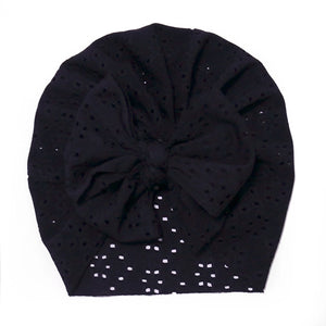 Solid Lace Bow Hat