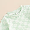 Checkered Flower Shirt & Shorts