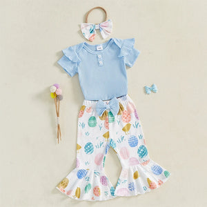 Easter Bell Bottom Outfit & Headband