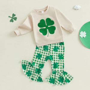 Plaid Clover Bell Bottoms Outfit