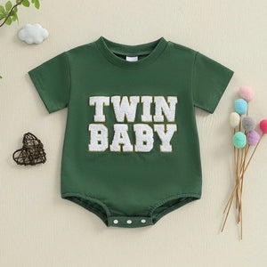 2 Pack Twin Baby Onesies