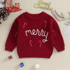 Merry Knitted Candy Cane Sweater