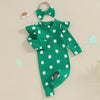 Ribbed Clover Onesie & Headband