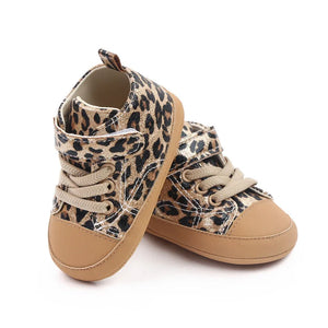 Leopard Print Laces Shoes