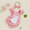 Pink Ruffles Bunny Romper & Bow