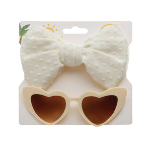 Heart Sunglasses & Headband Set