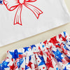 Patriotic USA Stars Skirt Outfit