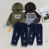 Little Dude Hoodie & Ripped Jeans