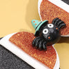 Sparkly Halloween Bow Clip