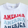 America T-shirt & Pocket Shorts Outfit