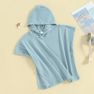 Solid Hoodie Swimsuit Cover Up