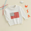 Knitted USA Flag Sweater