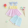 Multi Color Stripe Summer Outfit