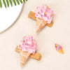 2 Pack Ice Cream Cone Hair Clips