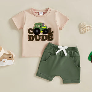 Cool Dude Tractor T-shirt & Shorts