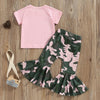 Camouflage Attitude Bell Bottoms Outfit