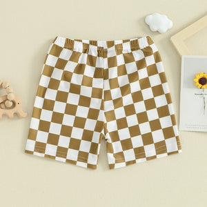 Checkered Swim Shorts