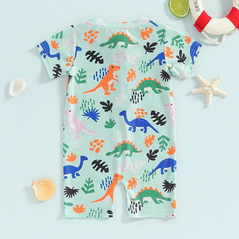 Dinosaur Jungle Swimsuit for Baby & Toddler Boys – Bitsy Bug Boutique