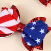 2 Pack USA Flag Hair Clips