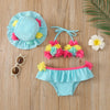 Flower Bikini & Sun Hat