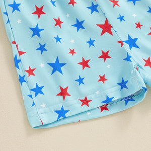 4th of July Stars Pocket T-shirt & Shorts