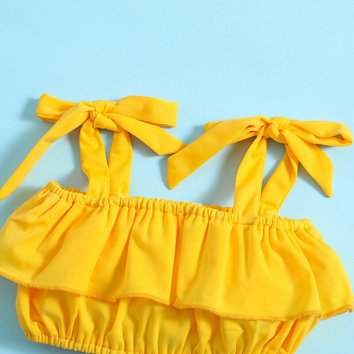 Ruffled Sunshine Swimsuit