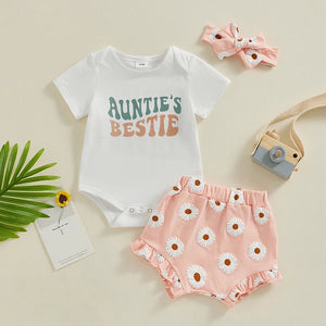 Auntie's Bestie Floral Outfit