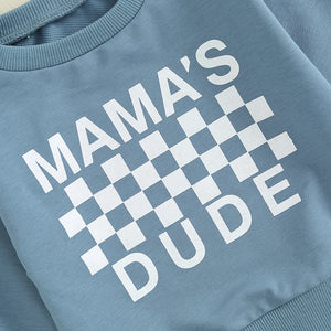 Mama's Dude Checkered Outfit