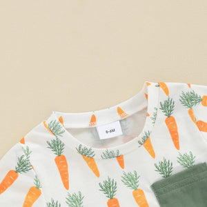 Easter Carrots Pocket T-shirt & Shorts