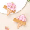 2 Pack Ice Cream Cone Hair Clips