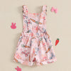 Pink Easter Bunny Overalls