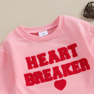 Pink Heart Breaker Onesie