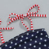 Shoulder Tie Stars & Stripes Swimsuit