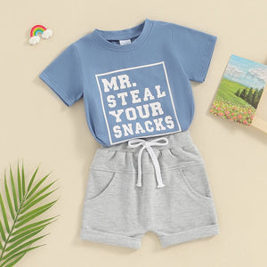 Mr. Steal Your Snacks T-shirt & Shorts
