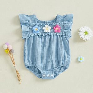Flower Ruffle Onesie