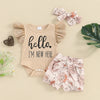 Hello I'm New Here Floral Shorts Outfit