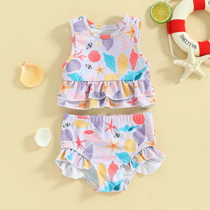 Seashell Ruffles Swimsuit