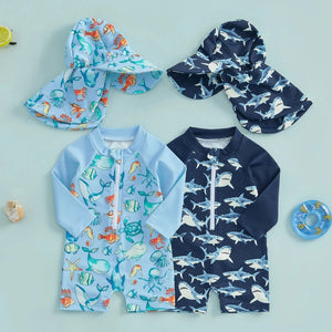 Ocean Waters Swimsuit & Hat