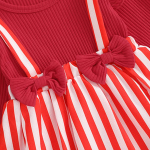 Candy Cane Stripe Christmas Dress