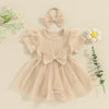 Solid Ribbed Tutu Dress & Headband