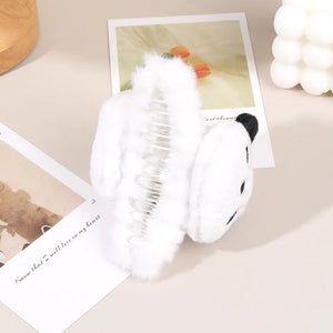Plush Panda Claw Clip
