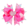 Heart Ribbon Bow Hair Clip