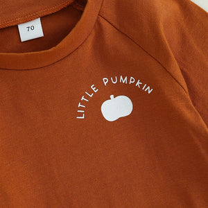 Little Pumpkin Striped Fall Outfit