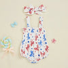 Summer 4th of July Romper & Bow