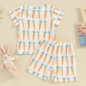 Easter Carrots Pocket T-shirt & Shorts